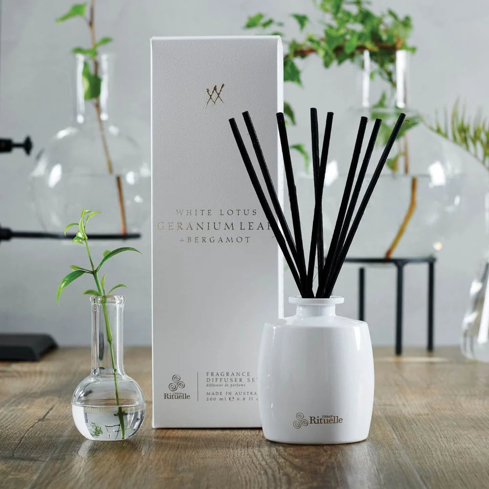 White Lotus Geranium Leaf  Bergamot Diffuser